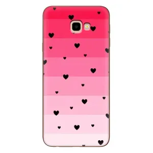 Чехлы с тематикой "Маленькие Сердечки" на Samsung Galaxy J4+, J4 Plus, J415 (Чорные сердечки)