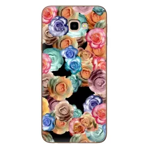 Чохли з тематикою "КВІТИ" на Samsung Galaxy J4+, J4 Plus, J415 (Квіти на чорному)