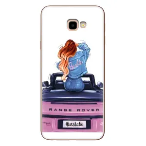 Силіконовый Чохол на Samsung Galaxy J4+, J4 Plus, J415 з картинкой Модных девушек (Дівчина на машині)