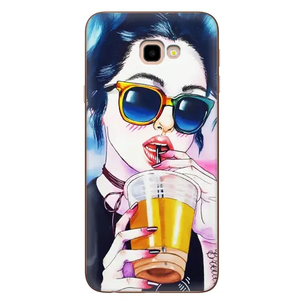Чехол с рисунком «Девушка с коктейлем» для Samsung Galaxy J4 Plus (J4+, J415) Чехол с рисунком «Девушка с коктейлем» для Samsung Galaxy J4 Plus (J4+, J415)
