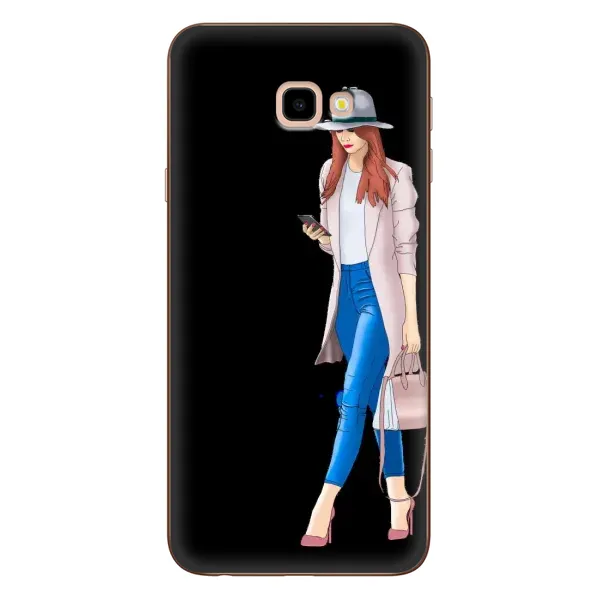 Чехол с рисунком «Девушка со смартфоном» для Samsung Galaxy J4 Plus (J4+, J415) Чехол с рисунком «Девушка со смартфоном» для Samsung Galaxy J4 Plus (J4+, J415)