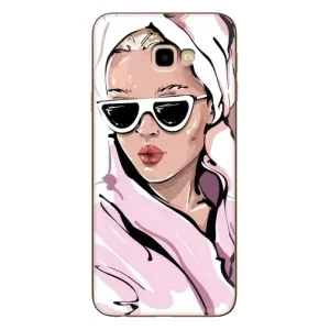 Чохол з картинкою Модні Дівчата Samsung Galaxy J4+, J4 Plus, J415 (Дівчина в халаті)