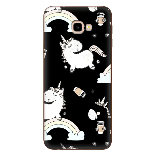 Чехол с рисунком «Единорог с кофе» для Samsung Galaxy J4 Plus (J4+, J415) Чехол с рисунком «Единорог с кофе» для Samsung Galaxy J4 Plus (J4+, J415)