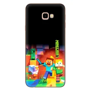 Чохли для Samsung Galaxy J4+, J4 Plus, J415 (Персонажі МайнКрафт) (Герой Майнкрафт)