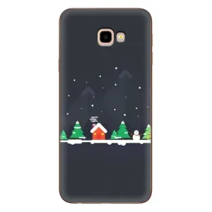 Силиконовый бампер на рождество для Samsung Galaxy J4+, J4 Plus, J415 (Город зимний)