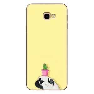Бампер для Samsung Galaxy J4+, J4 Plus, J415 с картинкой "Песики" (Кактус на голове)