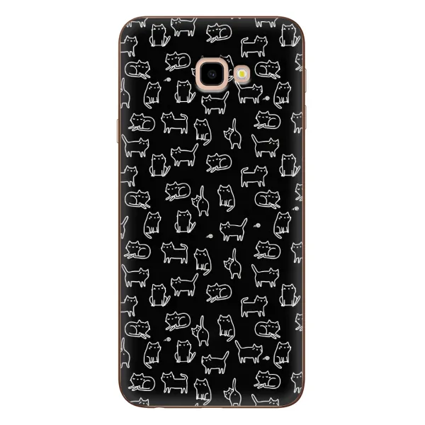 Чехол с рисунком «Котики на черном» для Samsung Galaxy J4 Plus (J4+, J415) Чехол с рисунком «Котики на черном» для Samsung Galaxy J4 Plus (J4+, J415)