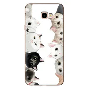 Силіконовий чохол з котиком для Samsung Galaxy J4+, J4 Plus, J415 (Коти)