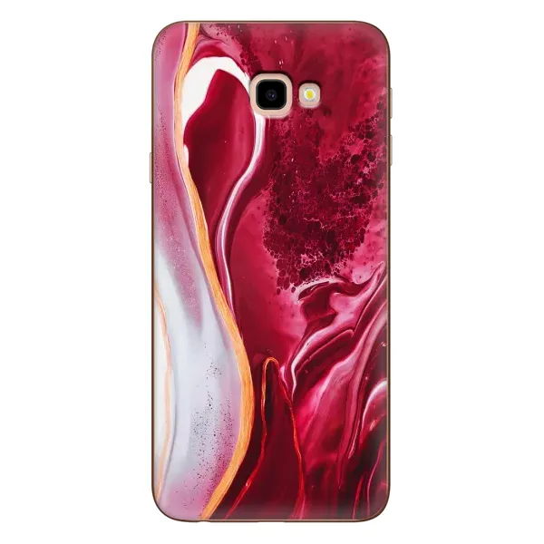 Чехол с рисунком «Красный мрамор» для Samsung Galaxy J4 Plus (J4+, J415) Чехол с рисунком «Красный мрамор» для Samsung Galaxy J4 Plus (J4+, J415)