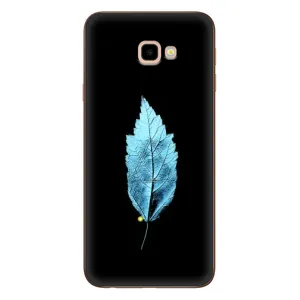 Чохол з картинками на чорному фоні для Samsung Galaxy J4+, J4 Plus, J415 (Листя)