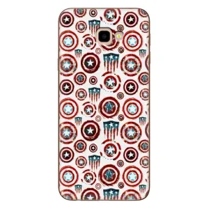 Чехол с Щитом Капитана Америки на Samsung Galaxy J4+, J4 Plus, J415 (Марвел щиты)