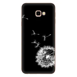 Силіконовий Чохол з кульбабками на Samsung Galaxy J4+, J4 Plus, J415 (Кульбабка на чорному)