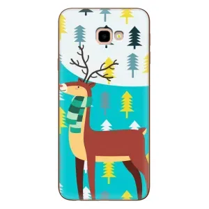 Силіконовий бампер з картинкою звірів для Samsung Galaxy J4+, J4 Plus, J415 (Олень із шарфом)