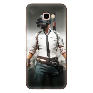 Силиконовый чехол с картинкой "Герой Pubg" на Samsung Galaxy J4+, J4 Plus, J415 (Пабг)