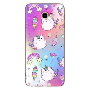 Чехол Unicorn на Samsung Galaxy J4+, J4 Plus, J415 (Радуга и Единорог)