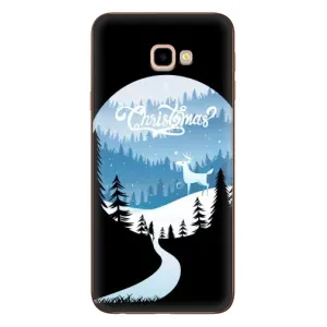 Силиконовый бампер на рождество для Samsung Galaxy J4+, J4 Plus, J415 (Рождественский Олень)