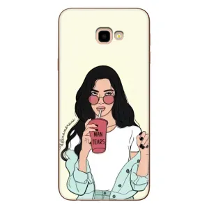 Силіконовый Чохол на Samsung Galaxy J4+, J4 Plus, J415 з картинкой Модных девушек (З напоєм)