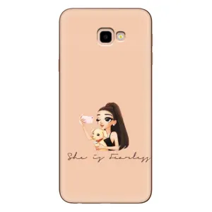 Силіконовый Чохол на Samsung Galaxy J4+, J4 Plus, J415 з картинкой Модных девушек (З собакою)