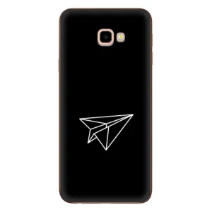 Чохол з картинками на чорному фоні для Samsung Galaxy J4+, J4 Plus, J415 (Літак)