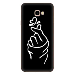 Чехлы (Знак сердечка) на Samsung Galaxy J4+, J4 Plus, J415 (Сердце на черном)
