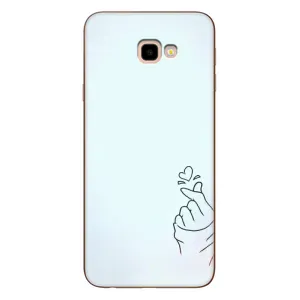 Чехлы (Знак сердечка) на Samsung Galaxy J4+, J4 Plus, J415 (Сердце на голубом)