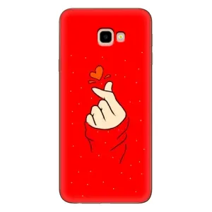 Чехлы (Знак сердечка) на Samsung Galaxy J4+, J4 Plus, J415 (Сердце на красном)