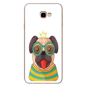 Бампер для Samsung Galaxy J4+, J4 Plus, J415 с картинкой "Песики" (Собака Король)