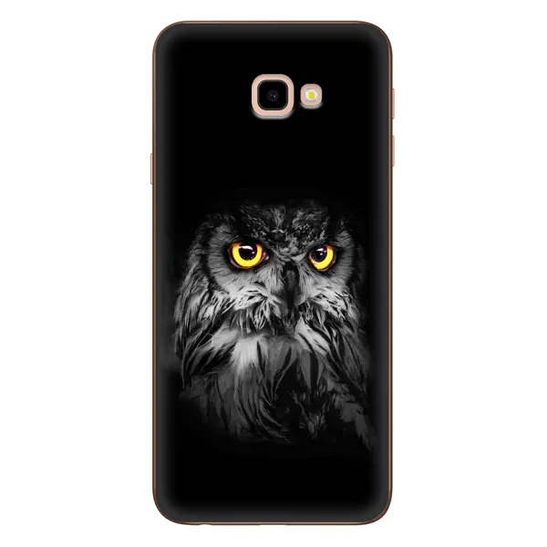 Чехол с рисунком «Сова на чёрном» для Samsung Galaxy J4 Plus (J4+, J415) Чехол с рисунком «Сова на чёрном» для Samsung Galaxy J4 Plus (J4+, J415)