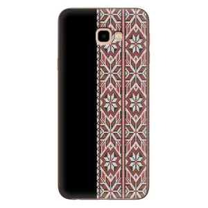 Силиконовый Чехол на Samsung Galaxy J4+, J4 Plus, J415 с картинкой Вышиванки (Стильная вишиванка)