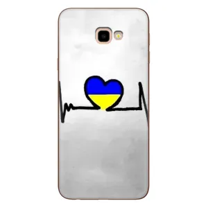 Силіконовий Чохол на Samsung Galaxy J4+, J4 Plus, J415 (Я-Україна) (Українська кардіограма)