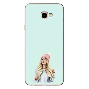 Силіконовый Чохол на Samsung Galaxy J4+, J4 Plus, J415 з картинкой Модных девушек (В шапці)