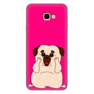 Чехол (ТПУ) Милые собачки для Samsung Galaxy J4+, J4 Plus, J415 (Веселый Мопсик)
