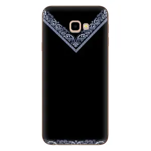 Силиконовый Чехол на Samsung Galaxy J4+, J4 Plus, J415 (Воротник вышиванки)