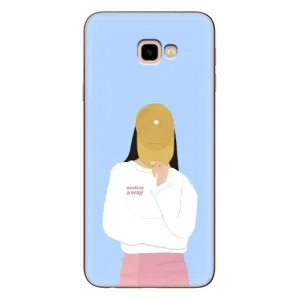 Силіконовый Чохол на Samsung Galaxy J4+, J4 Plus, J415 з картинкой Модных девушек (Жовта кепка)