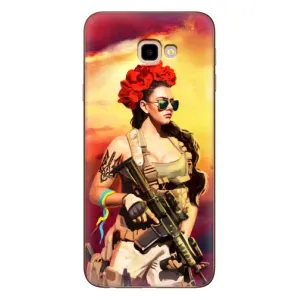 ЗСУ Чехлы (TPU) для Samsung Galaxy J4+, J4 Plus, J415 (Женщина солдат)