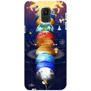 Чохол (ТПУ) з планетами на Samsung Galaxy J6 2018, J600F (Арт планети)