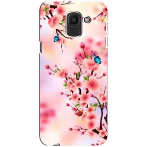 Чохол з картинкою Сакури на Samsung Galaxy J6 2018, J600F (Метелики на сакурі)