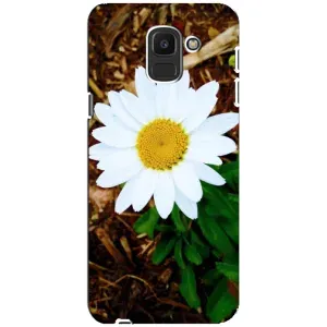 Чохол з ромашками на Samsung Galaxy J6 2018, J600F (Біла ромашка)