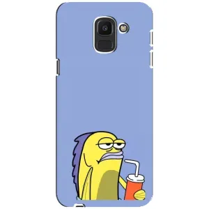 Бампер с принтом Мемы для Samsung Galaxy J6 2018, J600F (Безразличие)