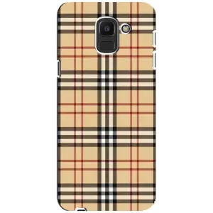 Чохол з Брендами одягу на Самсунг J6 (2018) (Burberry стиль)
