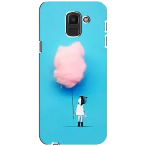 Девчачий Чехол для Samsung Galaxy J6 2018, J600F (Девочка с тучкой)