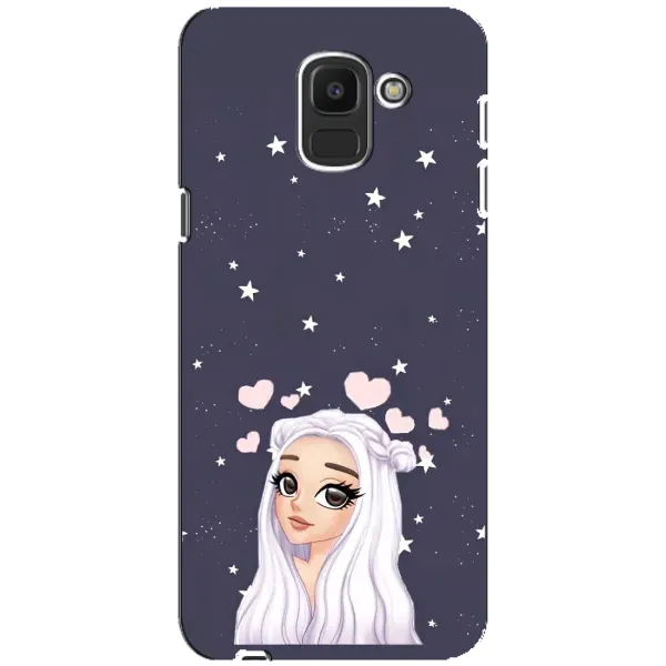 Чехол с рисунком «Девушка и сердечки» для Samsung Galaxy J6 2018 (J600F) Чехол с рисунком «Девушка и сердечки» для Samsung Galaxy J6 2018 (J600F)