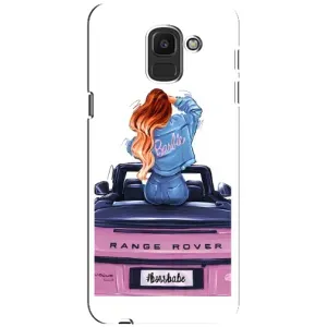 Силіконовый Чохол на Samsung Galaxy J6 2018, J600F з картинкой Модных девушек (Дівчина на машині)