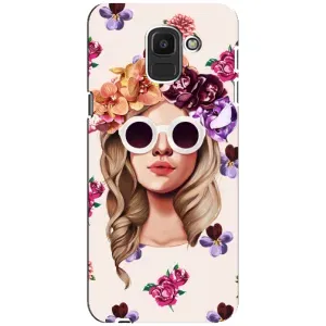 Чохол з картинкою Модні Дівчата Samsung Galaxy J6 2018, J600F (Дівчина в окулярах)