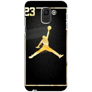 Силиконовый Чехол Nike Air Jordan на Самсунг J6 (2018) (Джордан 23)