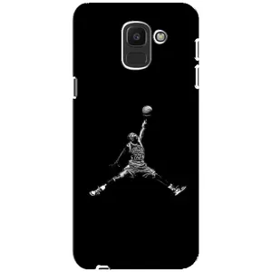 Силиконовый Чехол Nike Air Jordan на Самсунг J6 (2018) (Джордан)