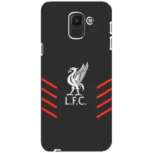 Силиконовые Чехлы принт Футбол на Samsung Galaxy J6 2018, J600F (Эмблема Liverpool)