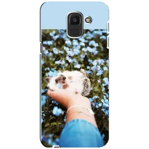 Чехлы с изображением разных животных для Samsung Galaxy J6 2018, J600F (Ежик на руках)