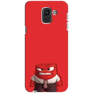 Чехол Головоломка для Samsung Galaxy J6 2018, J600F - (AlphaPrint) (Гнев)