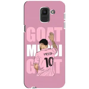 Чехлы Лео Месси в Майами на Samsung Galaxy J6 2018, J600F (GOAT MESSI)